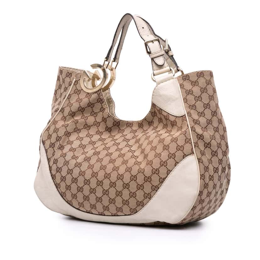 Gucci GG Canvas Charlotte Tote Brown Canvas Good condition - Back View