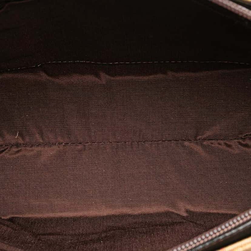 Burberry Haymarket Check Canvas Handbag Brown Canvas Good condition - Model View