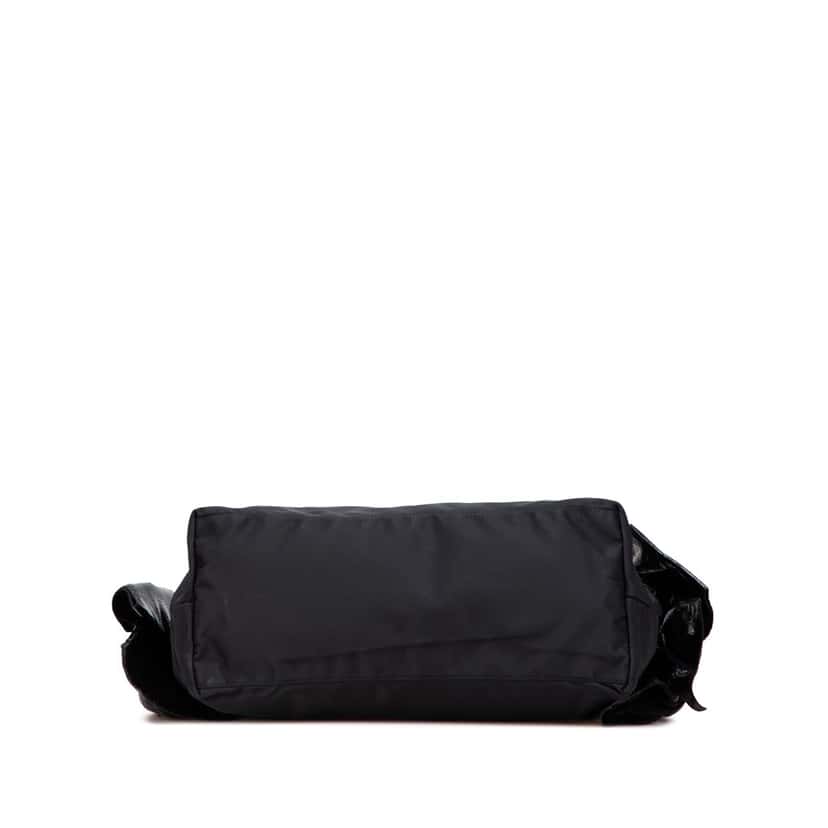 Prada Tessuto Canapa Logo Bow Tote Black Good condition - Inside View