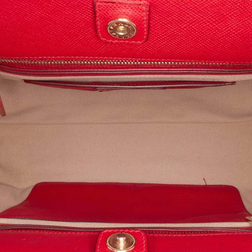 Prada Saffiano Cuir Trimmed Canapa Satchel Brown Canvas Good condition - Model View