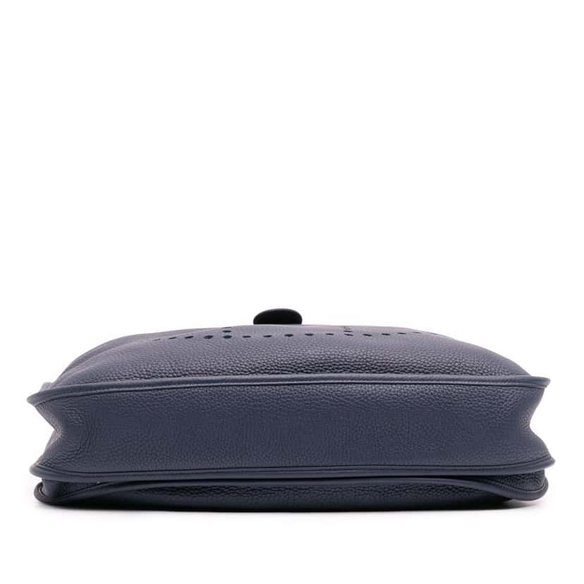 Hermès Clemence Evelyne III 33 Blue Leather Good condition - Inside View