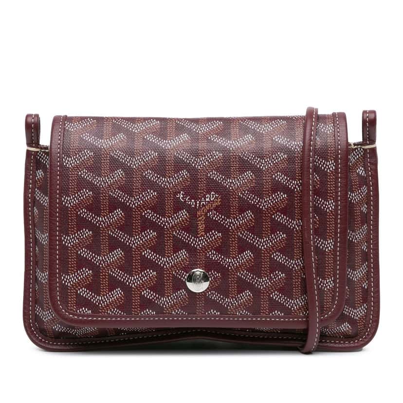 Goyard Goyardine Plumet Pocket Wallet Red Canvas Good condition - Front View