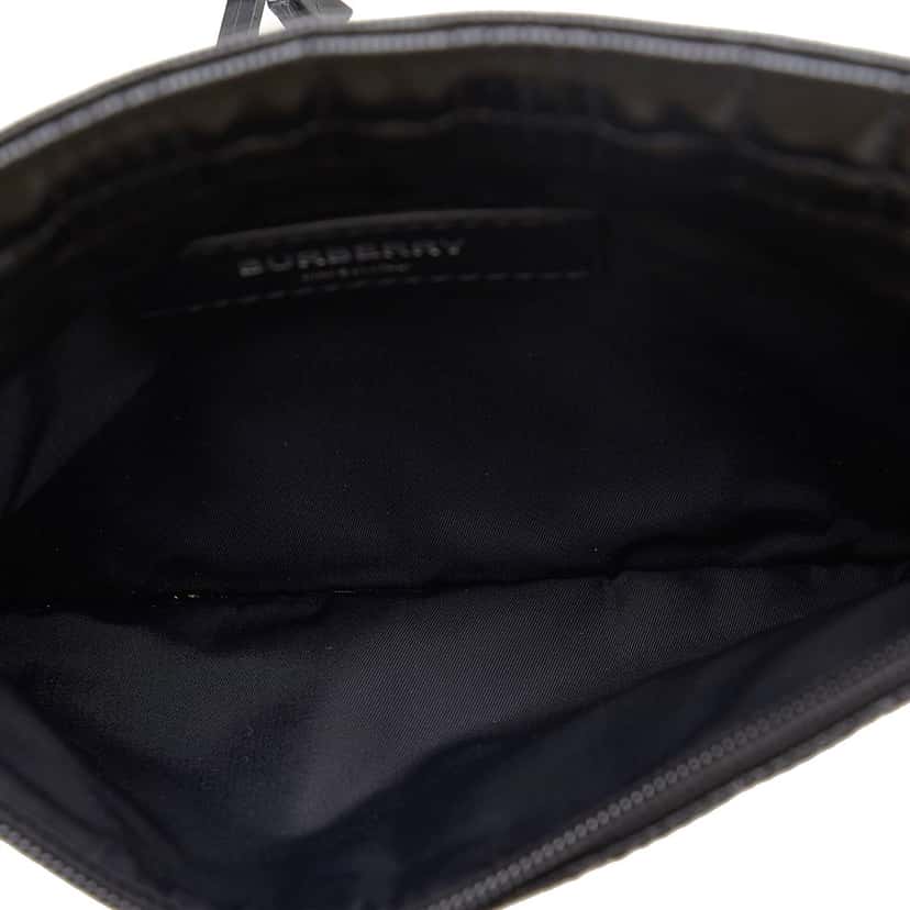 Burberry Quilted Horseferry Print Belt Bag Black Canvas Good condition - Box View