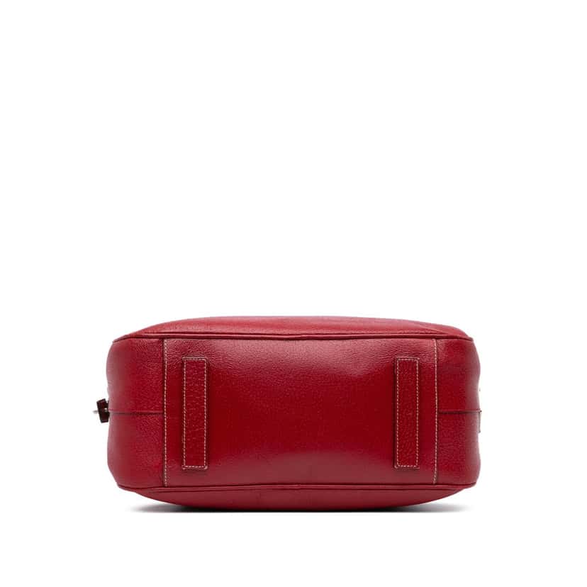 Prada Cinghiale Bauletto Handbag Red Leather Good condition - Inside View