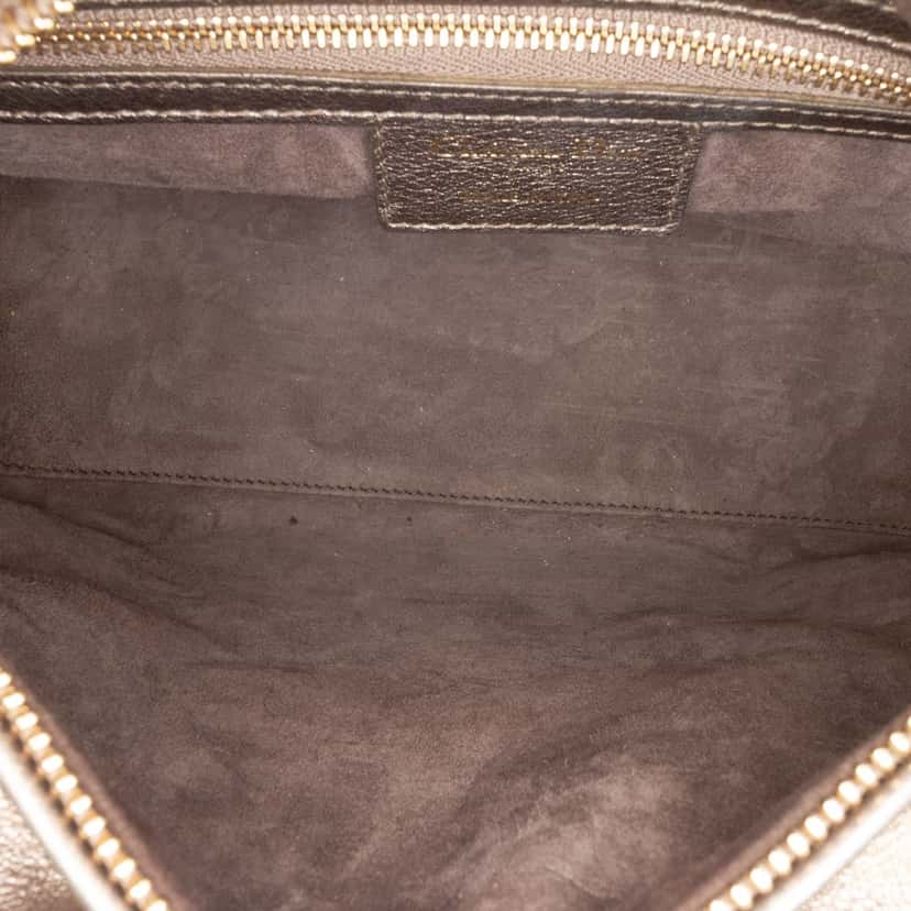 Dior Medium Lambskin Cannage Lady Dior Gold Leather Good condition - Model View
