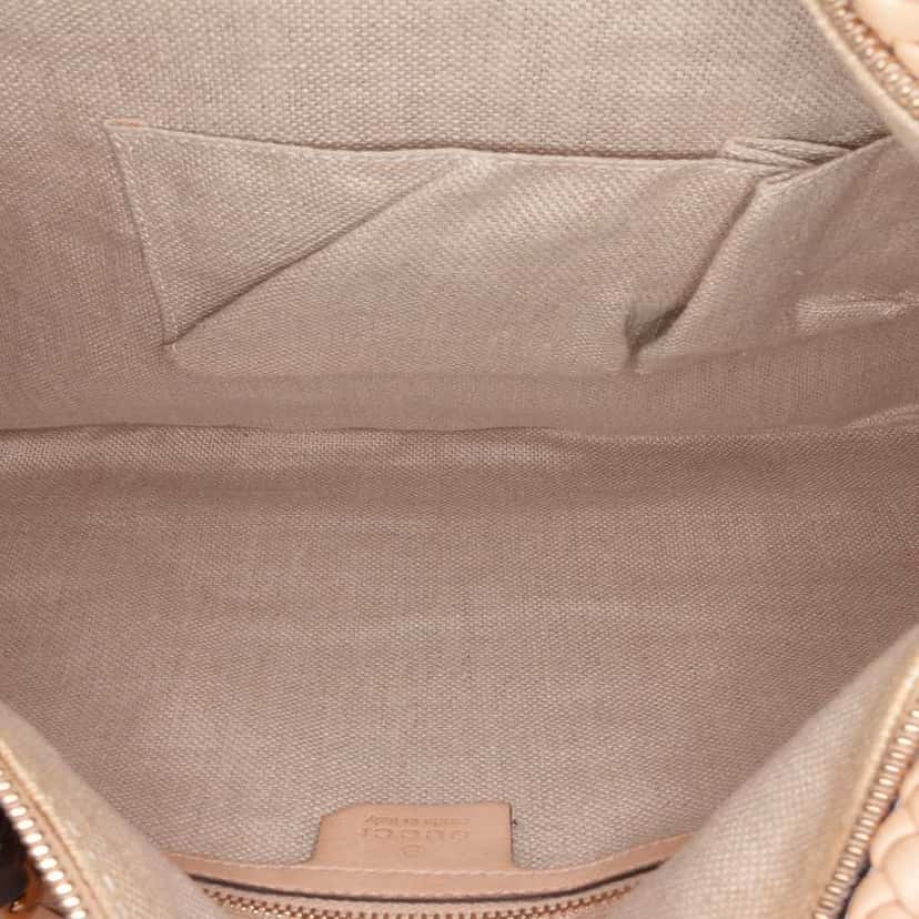 Gucci Leather Handmade Tote Brown Leather Good condition - Model View