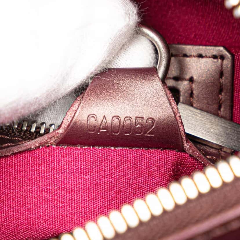 Louis Vuitton Monogram Mat Stockton Red Leather Good condition - Box View
