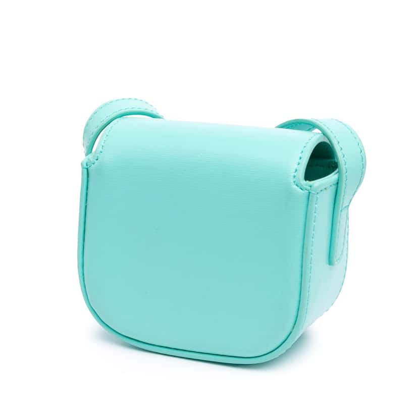 Celine Leather Triomphe AirPods Case with Strap Blue Leather Good condition - Back View