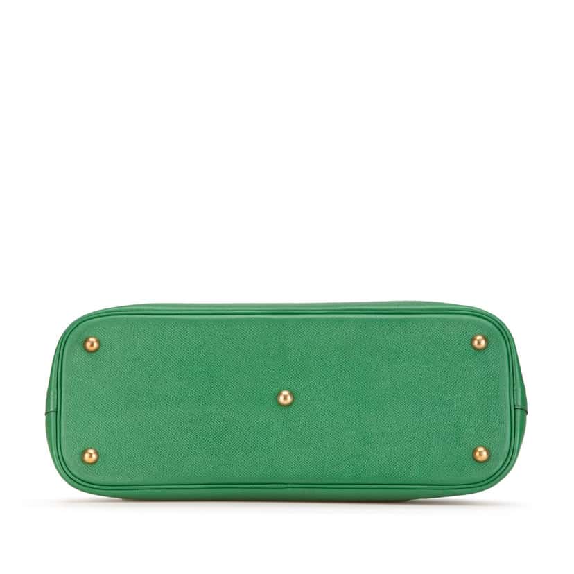 Hermès Courchevel Bolide 35 Green Leather Good condition - Inside View