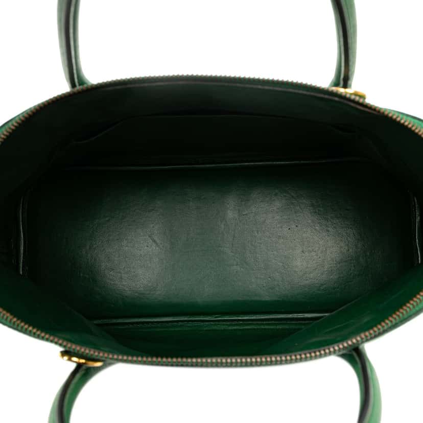 Hermès Courchevel Bolide 35 Green Leather Good condition - Model View