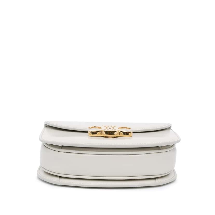 Celine Mini Patent Besace Clea Satchel White Leather Good condition - Inside View