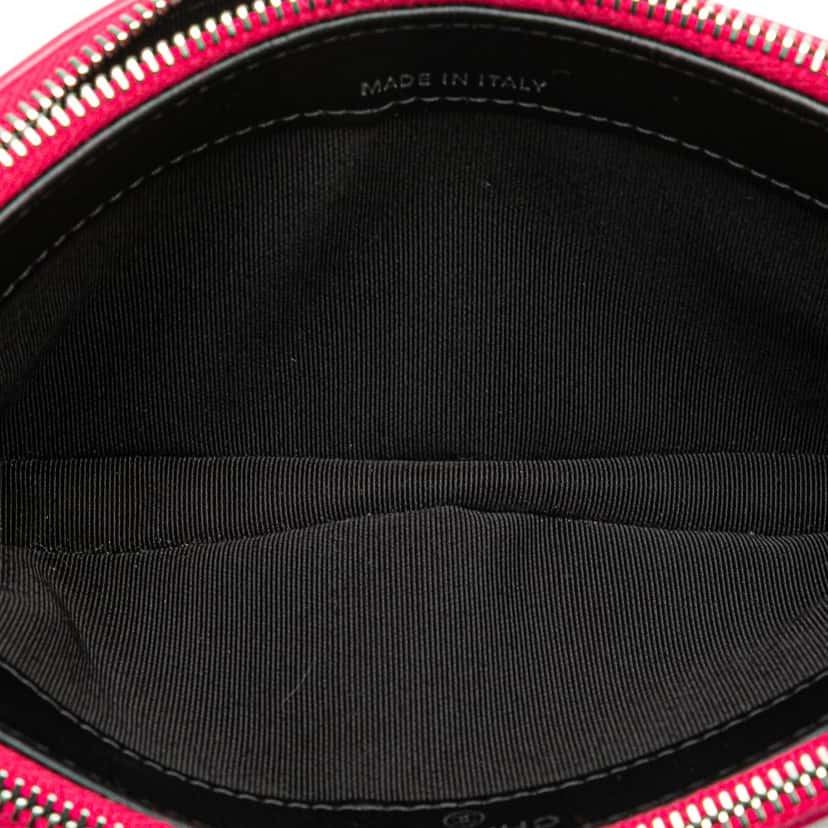 Chanel Bicolor Patent Double Zip Wallet on Chain Pink Leather Good condition - Box View