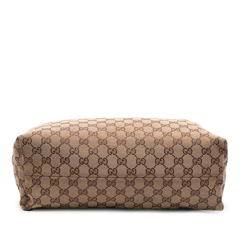 Gucci GG Canvas Icon Bit Satchel Brown Canvas Good condition - Inside View