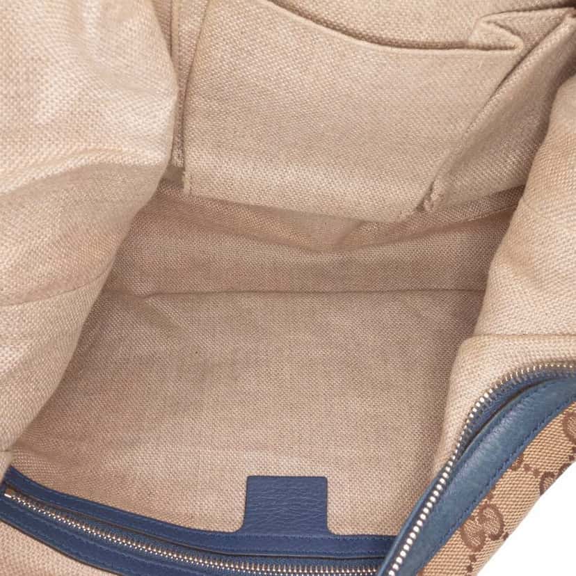 Gucci GG Canvas Icon Bit Satchel Brown Canvas Good condition - Model View