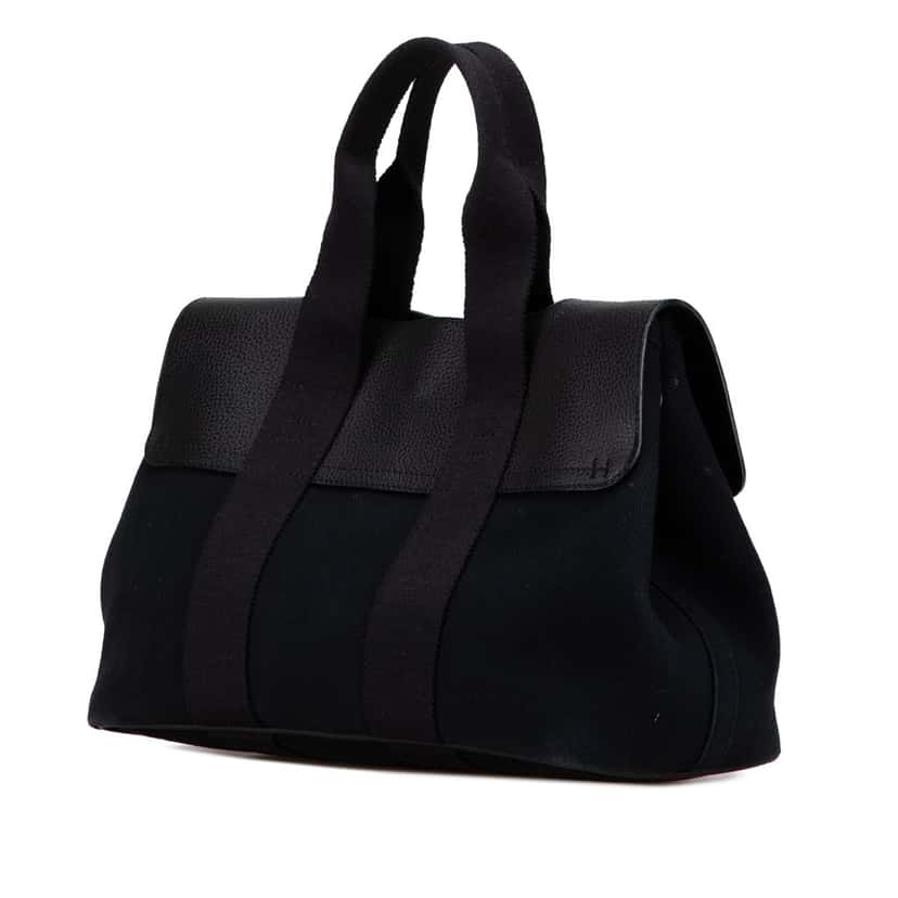 Hermès Toile Valparaiso PM Black Canvas Good condition - Back View