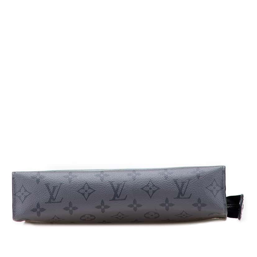 Louis Vuitton Monogram Eclipse Reverse Pochette Voyage MM Grey Canvas Good condition - Inside View