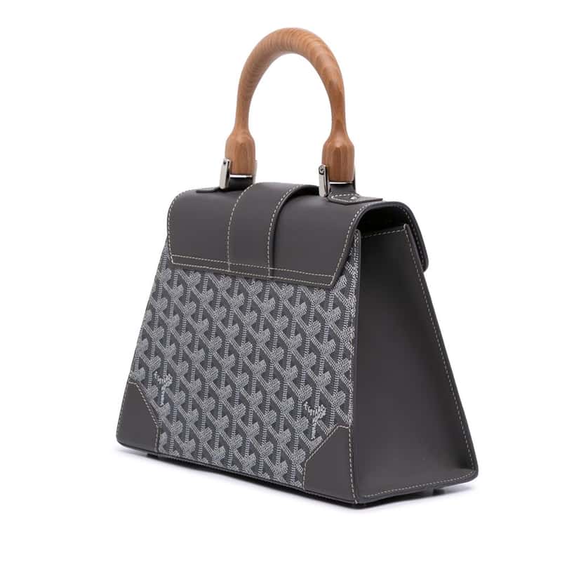 Goyard Goyardine Saigon Structured PM Grey Canvas Good condition - Back View