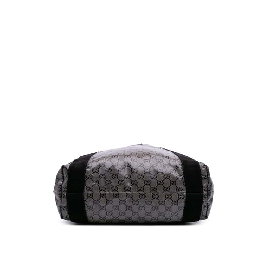 Gucci GG Crystal Web Tote Grey Canvas Good condition - Inside View