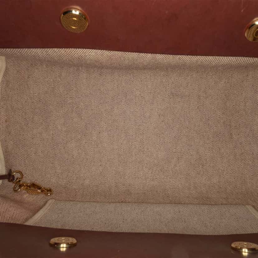 Hermès Herbag Cabas MM Brown Canvas Good condition - Model View