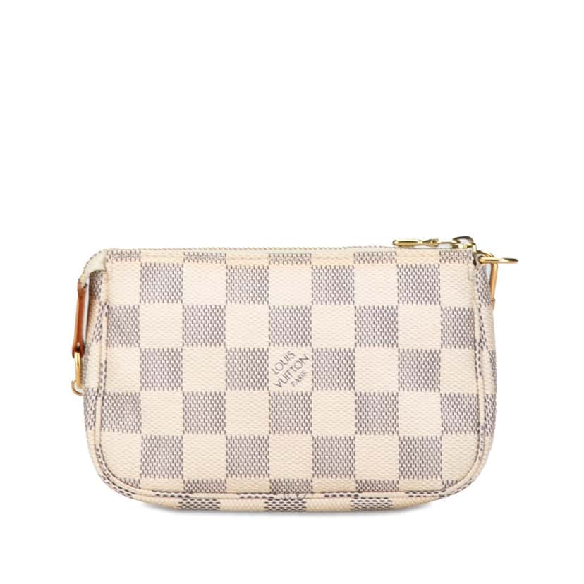 Louis Vuitton Damier Azur Mini Pochette Accessoires White Canvas Good condition - Inside View