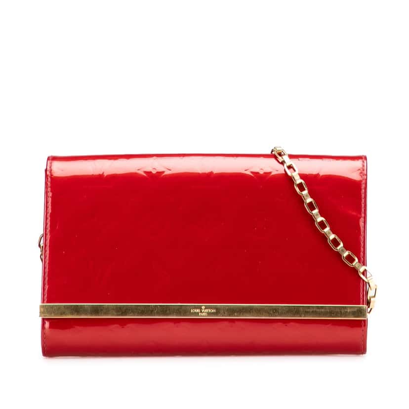 Louis Vuitton Monogram Vernis Ana Red Leather Good condition - Front View