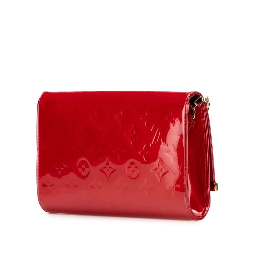 Louis Vuitton Monogram Vernis Ana Red Leather Good condition - Back View