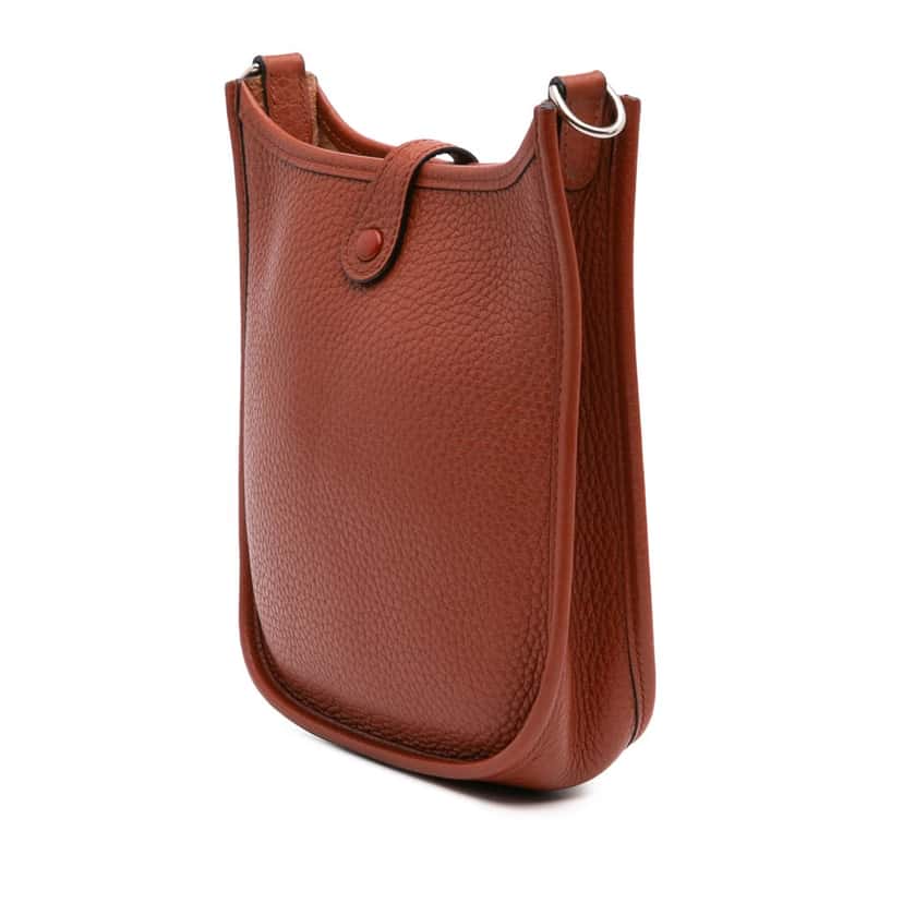 Hermès Clemence Evelyne I 16 TPM Brown Leather Good condition - Back View
