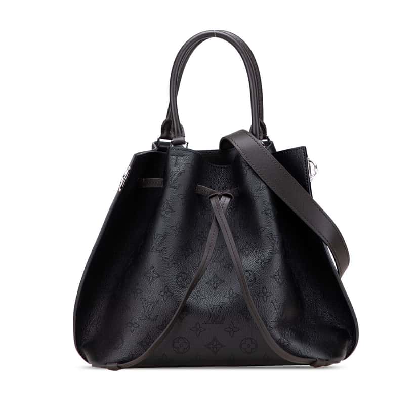 Louis Vuitton Monogram Mahina Girolata Black Leather Good condition - Front View