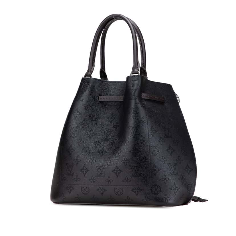 Louis Vuitton Monogram Mahina Girolata Black Leather Good condition - Back View