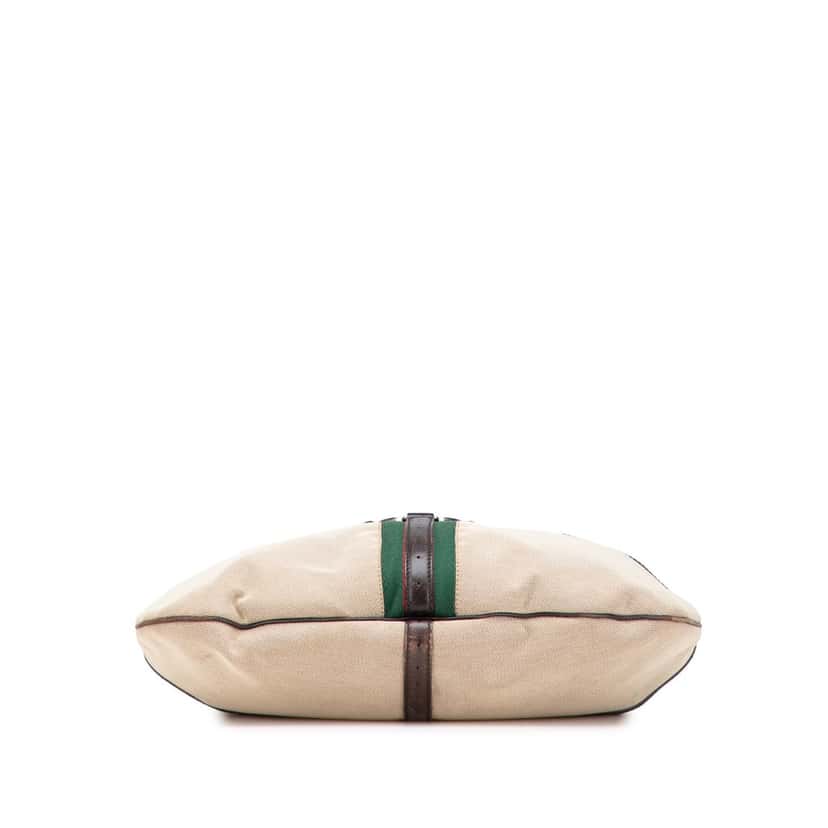 Gucci Canvas Web Reins Hobo Brown Canvas Good condition - Inside View
