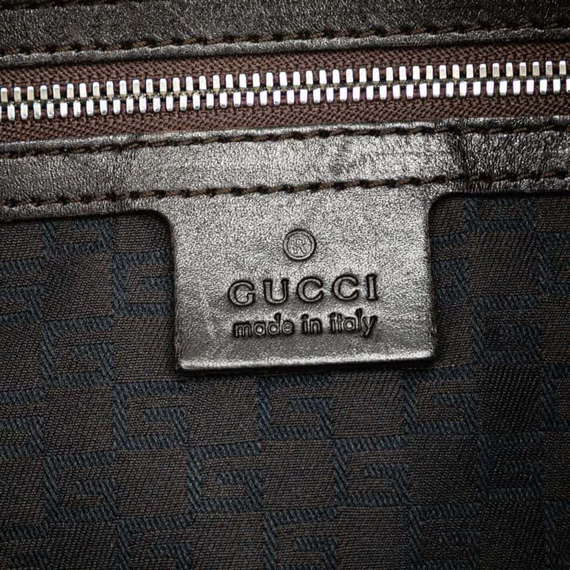 Gucci Canvas Web Reins Hobo Brown Canvas Good condition - Box View