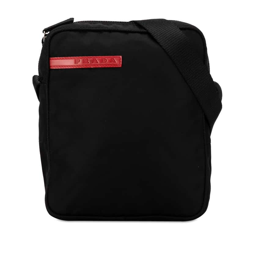 Prada Sports Line Tessuto Crossbody Black Good condition - Front View