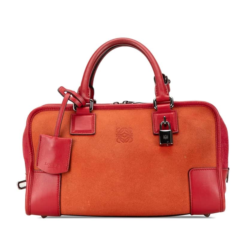 Loewe Suede Amazona 28 Orange Leather Good condition - Front View