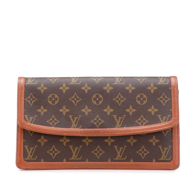 Louis Vuitton Monogram Pochette Dame GM Brown Canvas Good condition - Front View