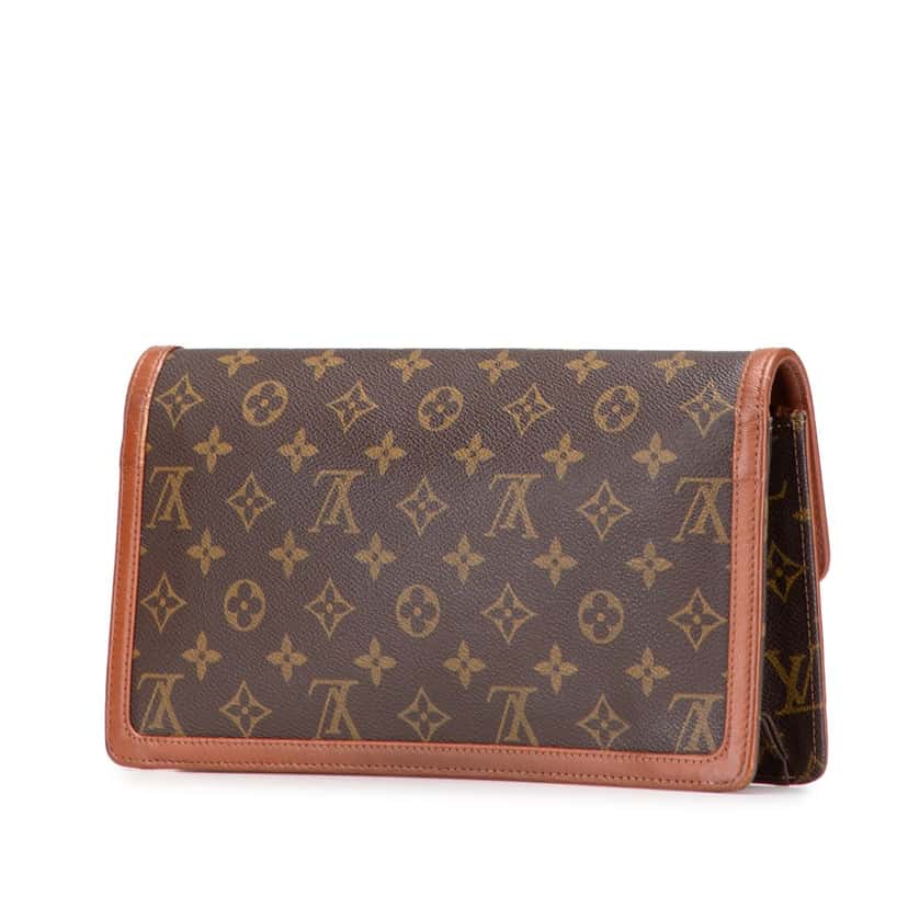 Louis Vuitton Monogram Pochette Dame GM Brown Canvas Good condition - Back View