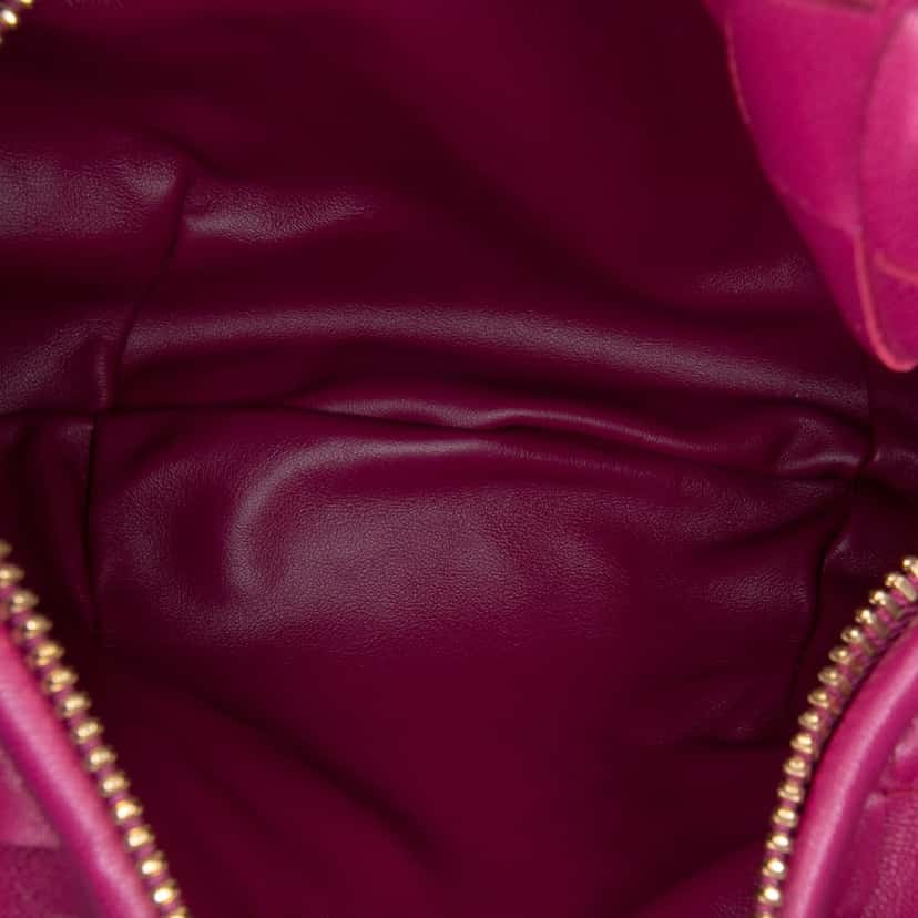 Bottega Veneta Mini Nappa Intrecciato Jodie Pink Leather Good condition - Model View