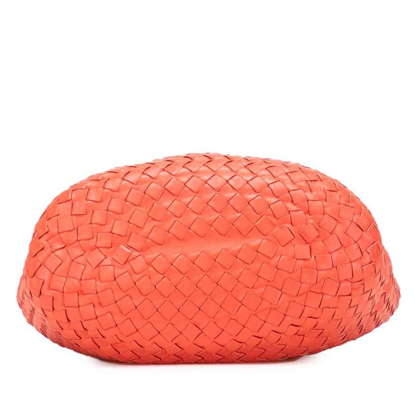 Bottega Veneta Nappa Intrecciato Bucket Bag Orange Leather Very good condition - Inside View