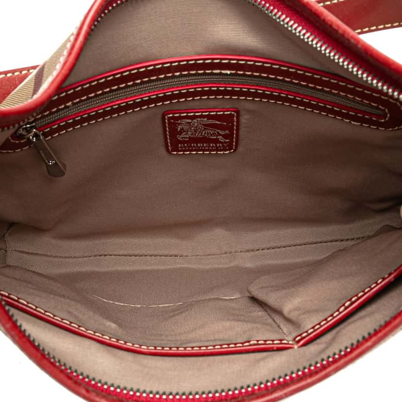 Burberry Supernova Check Coated Canvas Larkin Hobo Brown Canvas Very good condition - Model View