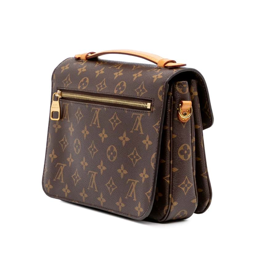 Louis Vuitton Monogram Pochette Metis Brown Canvas Good condition - Back View