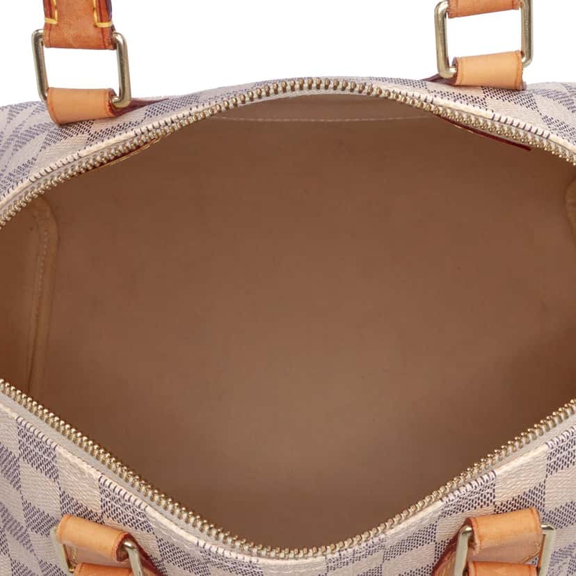 Louis Vuitton Damier Azur Speedy 30 White Canvas Good condition - Model View