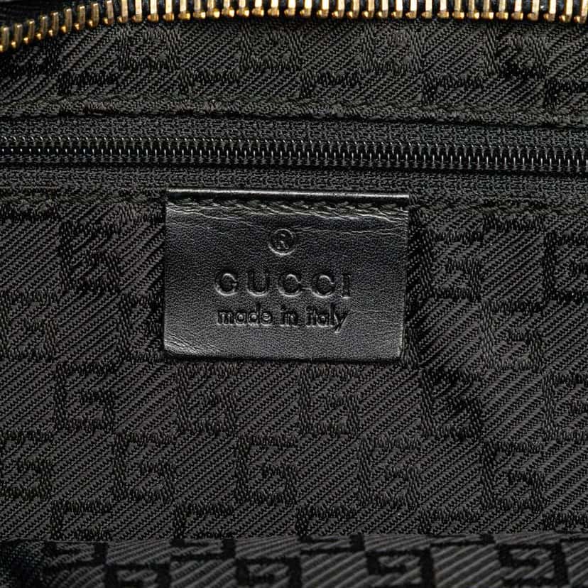 Gucci Leather Web Jackie Crossbody Black Leather Good condition - Box View