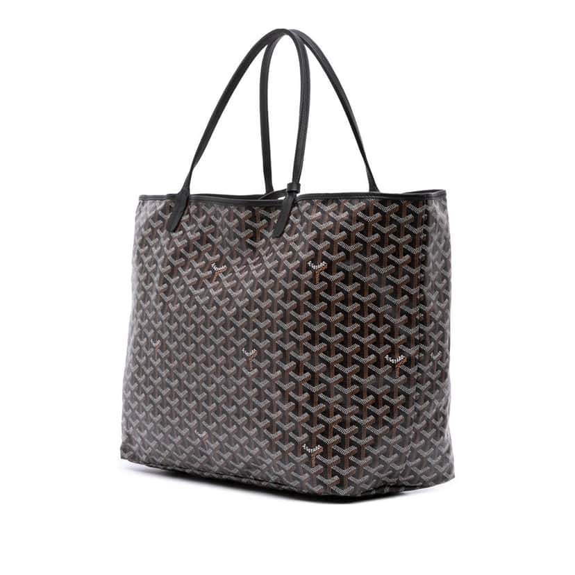 Goyard Goyardine Saint Louis GM Black Canvas Good condition - Back View