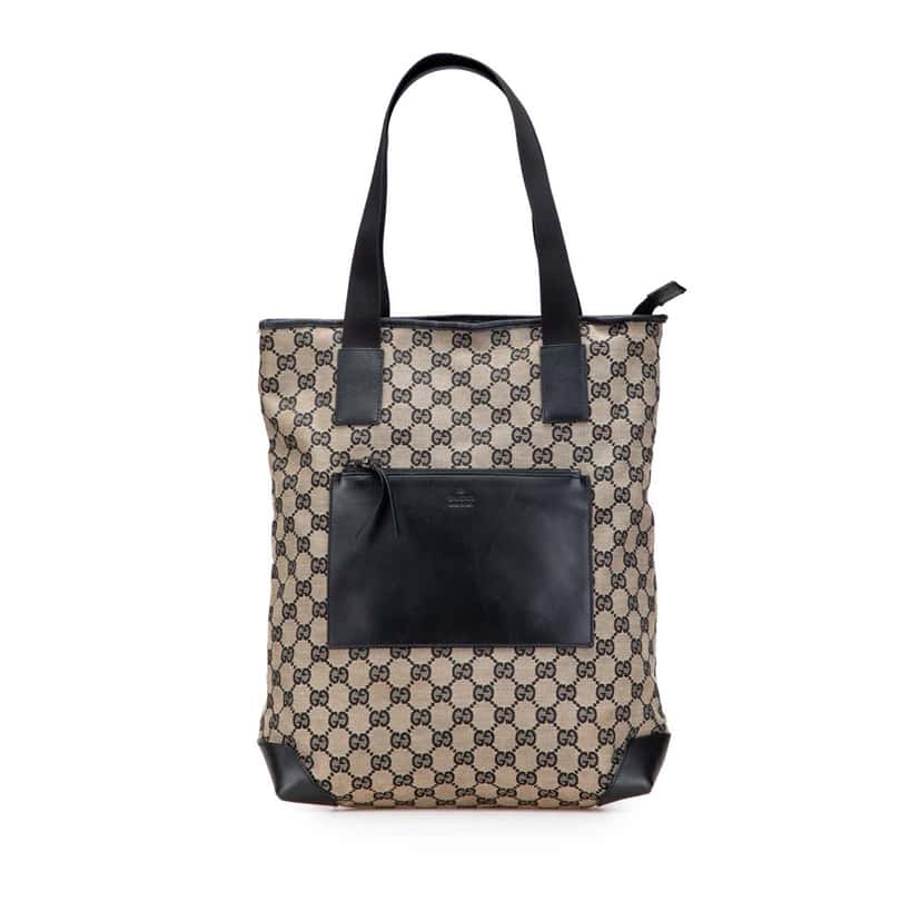 Gucci GG Canvas Tote Brown Canvas Good condition - Front View