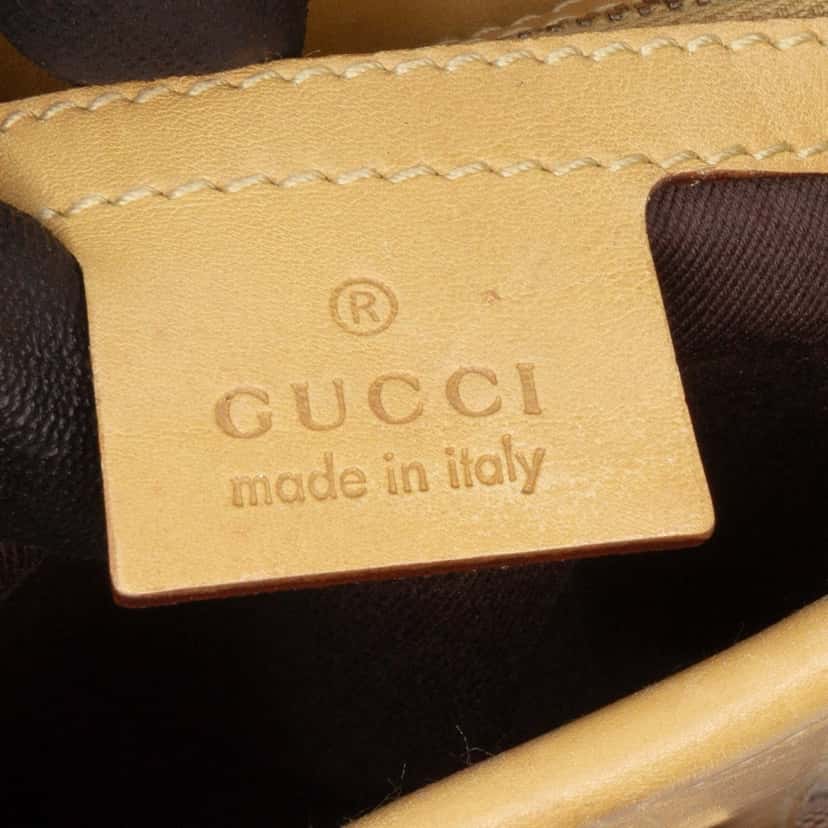 Gucci GG Canvas Piston Shoulder Bag Brown Canvas Good condition - Box View