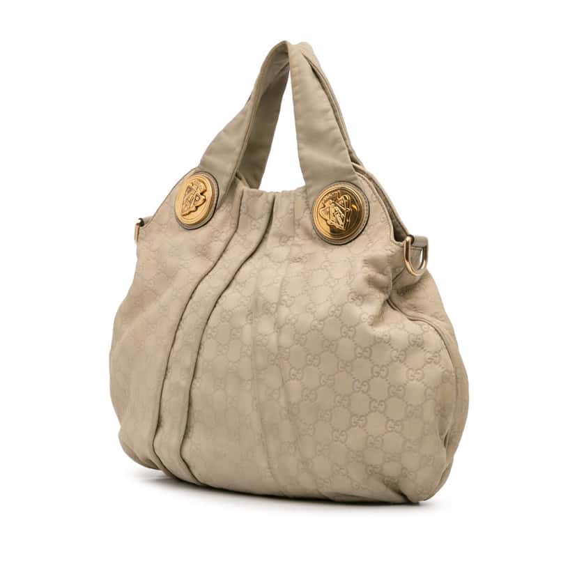 Gucci Large Guccissima Hysteria Satchel Brown Leather Good condition - Back View