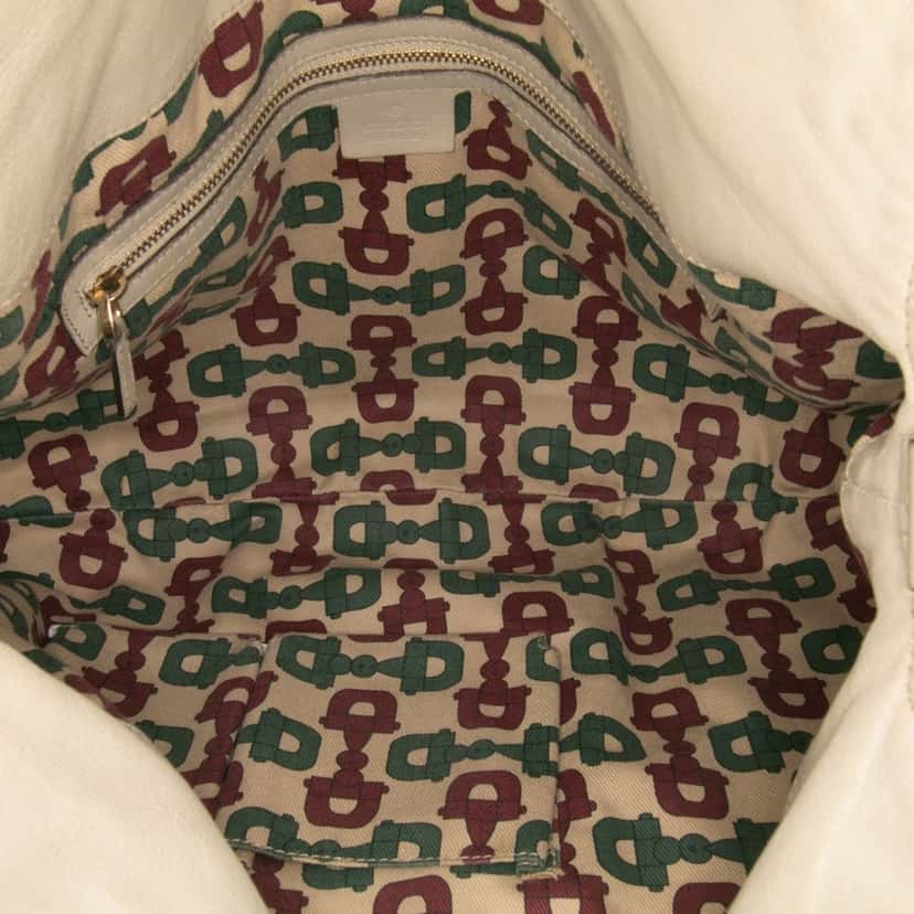 Gucci Large Guccissima Hysteria Satchel Brown Leather Good condition - Model View
