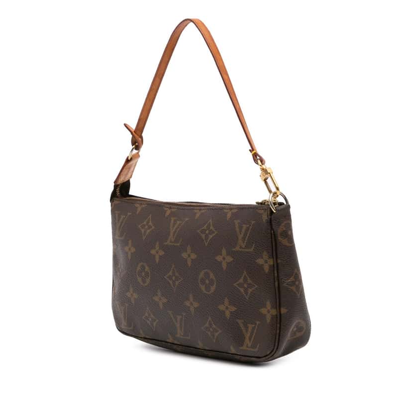 Louis Vuitton Monogram Pochette Accessoires Brown Canvas Good condition - Back View
