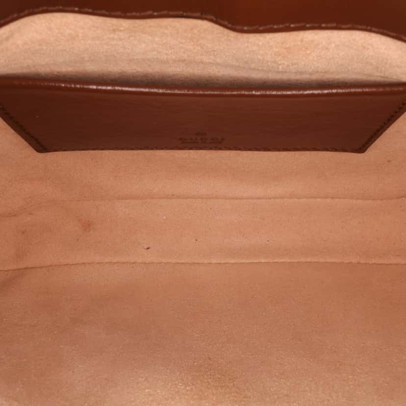 Gucci Mini GG Supreme Jackie 1961 Crossbody Brown Canvas Good condition - Model View