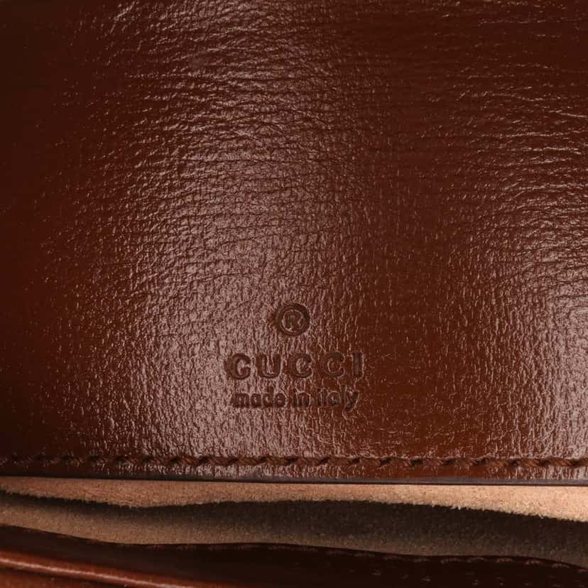 Gucci Mini GG Supreme Jackie 1961 Crossbody Brown Canvas Good condition - Box View