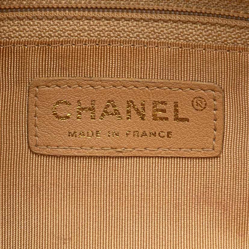 Chanel Small Quilted Caviar Bowler Bag Brown Leather Fair condition - Box View